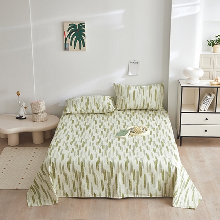 91家纺网 家纺一手货源 找家纺 （总）怡家居 2025新款全棉老粗布床单床笠三件套