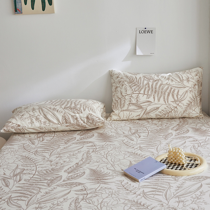 91家纺网 家纺一手货源 找家纺 （总）怡家居 2025新款全棉老粗布床单床笠三件套