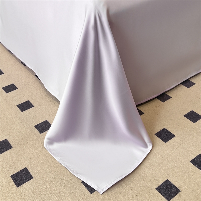 91家纺网 家纺一手货源 找家纺 梦舒羽 2025新款水洗真丝枕套冰丝凉感枕头套夏天薄款枕芯套 奶油浅紫