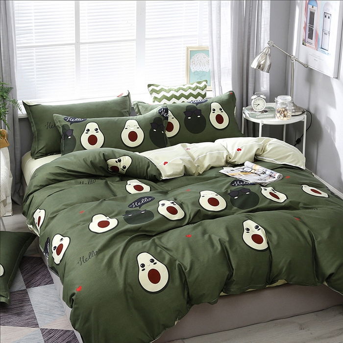 91家纺网 家纺一手货源 找家纺 卡斯诺 2023新款芦荟棉四件套花型2