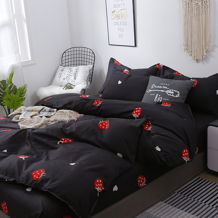 91家纺网 家纺一手货源 找家纺 卡斯诺 2023新款芦荟棉四件套花型2