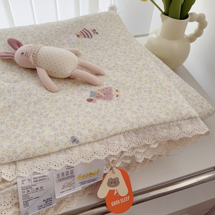 91家纺网 家纺一手货源 找家纺 （总）于果2025新款双层纱花边款夏被