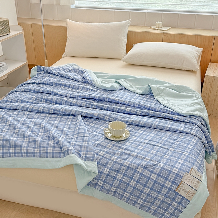 91家纺网 家纺一手货源 找家纺 博弈家纺 2025新款水洗棉棉花夏被 光年