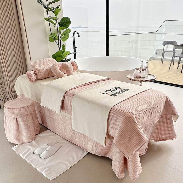 91家纺网 家纺一手货源 找家纺 琪宝阁  2025新款浪漫天空床罩四件套多件套 粉色