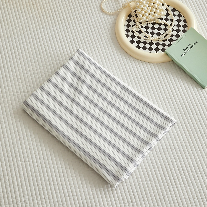 91家纺网 家纺一手货源 找家纺 怡家居 2025新款全棉老粗布床单床笠三件套 初夏-灰