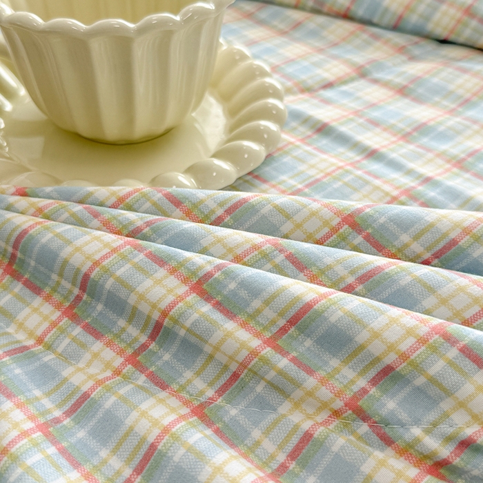 91家纺网 家纺一手货源 找家纺 博弈家纺 2025新款水洗棉棉花夏被 春野