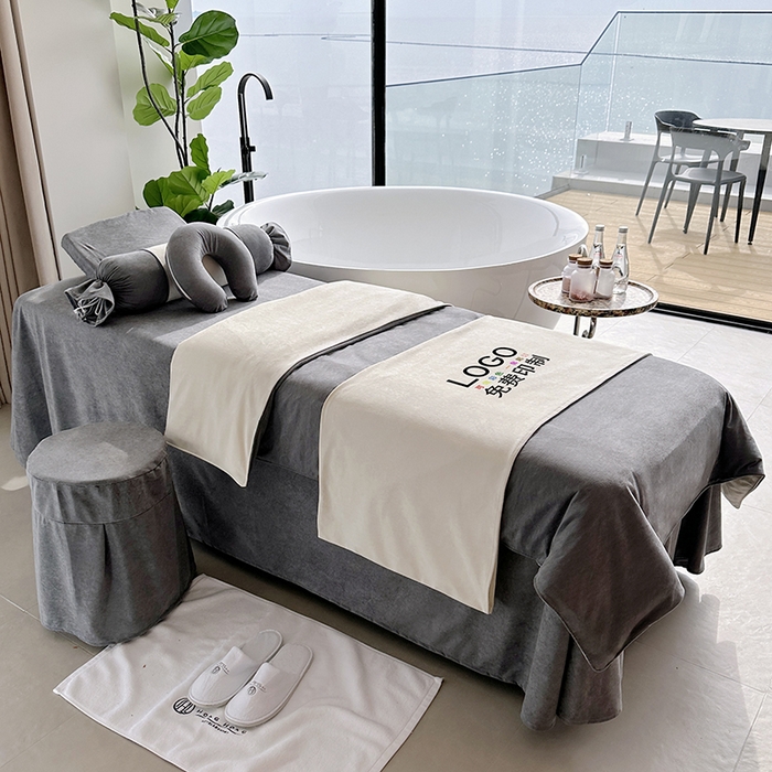 91家纺网 家纺一手货源 找家纺 琪宝阁2025新款唯一系列床罩四件套 灰色