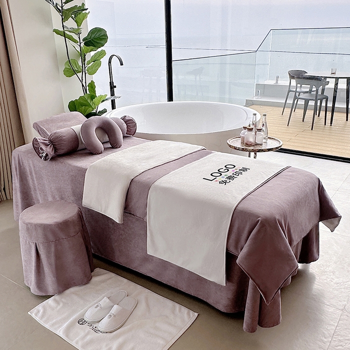 91家纺网 家纺一手货源 找家纺 琪宝阁2025新款唯一系列床罩四件套 粉紫