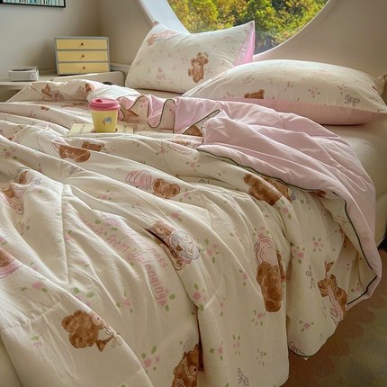 初念 2025新款云朵棉系列夏被（提供买家秀） 小熊奶泡芙