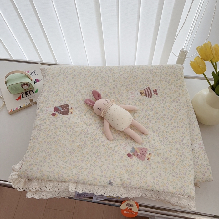 91家纺网 家纺一手货源 找家纺 （总）于果2025新款双层纱花边款夏被