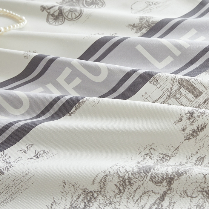 91家纺网 家纺一手货源 找家纺 怡家居 2025新款全棉老粗布床单床笠三件套 云绯