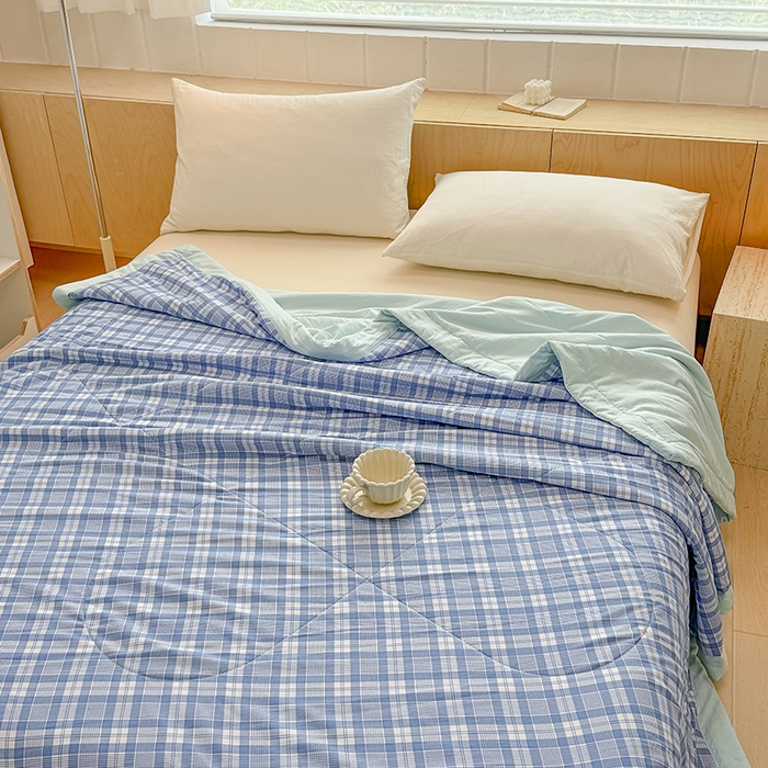 91家纺网 家纺一手货源 找家纺 博弈家纺 2025新款水洗棉棉花夏被 光年