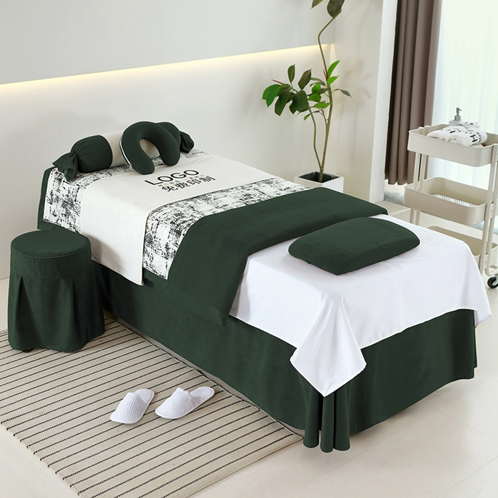 91家纺网 家纺一手货源 找家纺 琪宝阁  2025新款天使之爱床罩四件套多件套 绿色