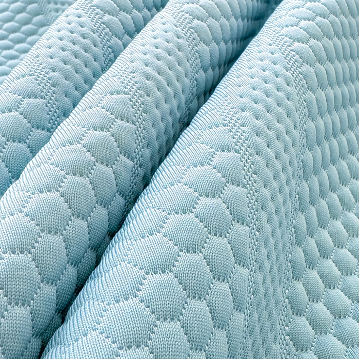 91家纺网 家纺一手货源 找家纺 慧菲  2025新款PE高分子凉感席床裙凉席三件套 【6-7斤】 海盐蓝