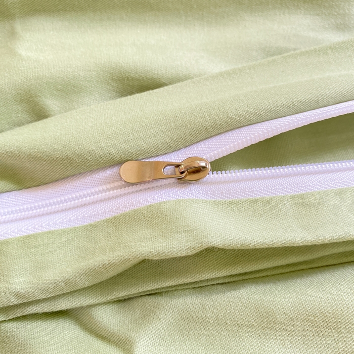 91家纺网 家纺一手货源 找家纺 黑马家居 2025新款全棉喷气13070印花四件套 田苑小风 绿