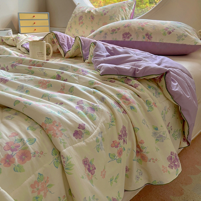 91家纺网 家纺一手货源 找家纺 初念 2025新款云朵棉系列夏被（提供买家秀） 流心奶糕