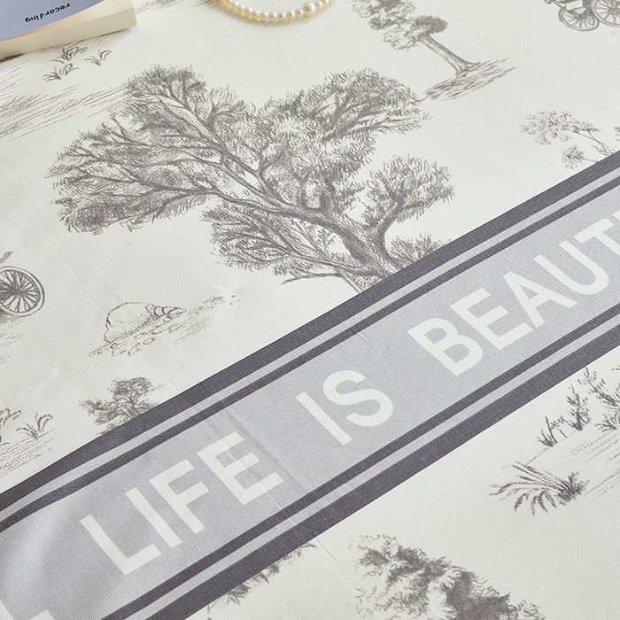 91家纺网 家纺一手货源 找家纺 怡家居 2025新款全棉老粗布床单床笠三件套 云绯