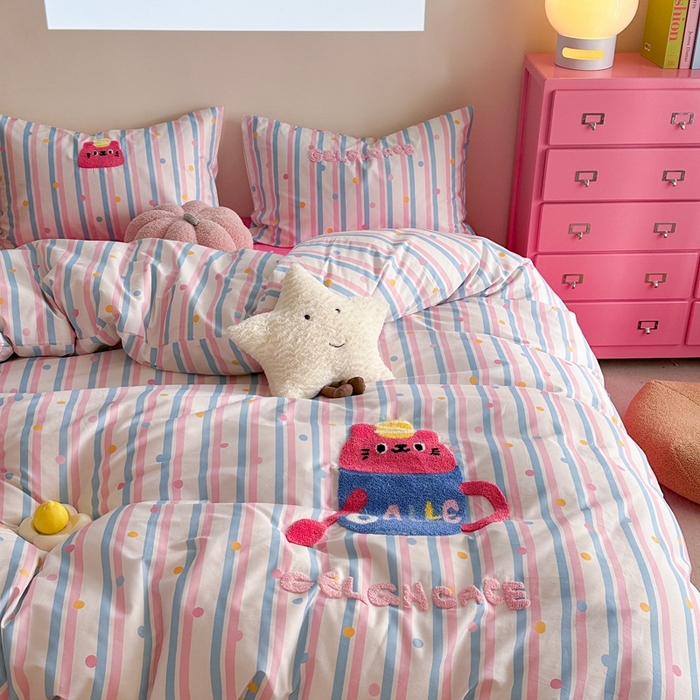 91家纺网 家纺一手货源 找家纺 （总）时年家纺 2025新款全棉印花卡通毛巾绣系列套件 充值会员优惠5元