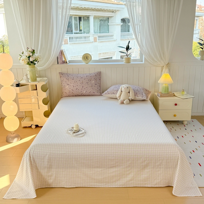 91家纺网 家纺一手货源 找家纺 黑马家居 2025新款全棉喷气13070印花单被套 花园小熊