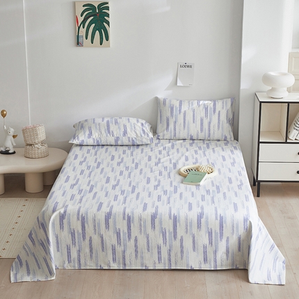 91家纺网 家纺一手货源 找家纺 （总）怡家居 2025新款全棉老粗布床单床笠三件套