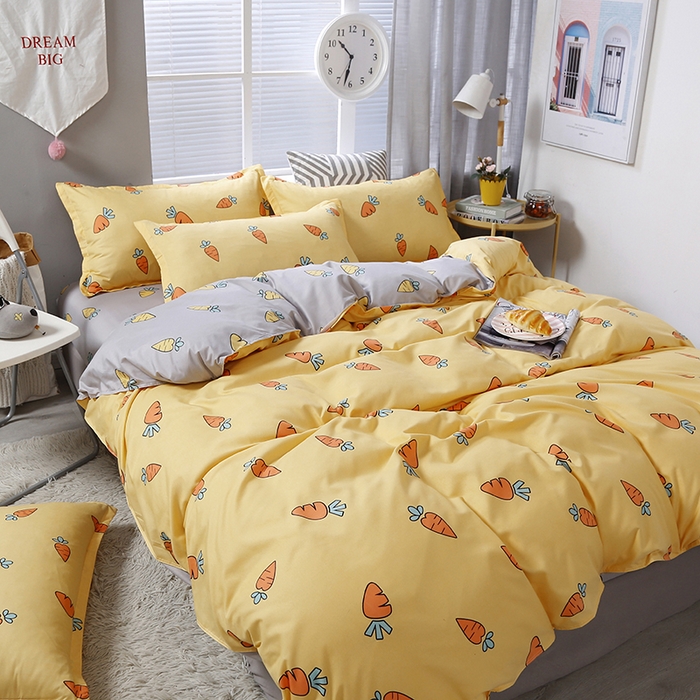 91家纺网 家纺一手货源 找家纺 卡斯诺 2023新款芦荟棉四件套花型2