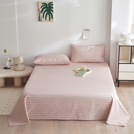 91家纺网 家纺一手货源 找家纺 （总）怡家居 2025新款全棉老粗布床单床笠三件套