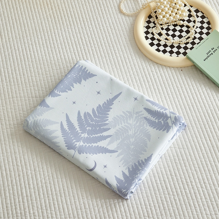 91家纺网 家纺一手货源 找家纺 怡家居 2025新款全棉老粗布床单床笠三件套 初雪