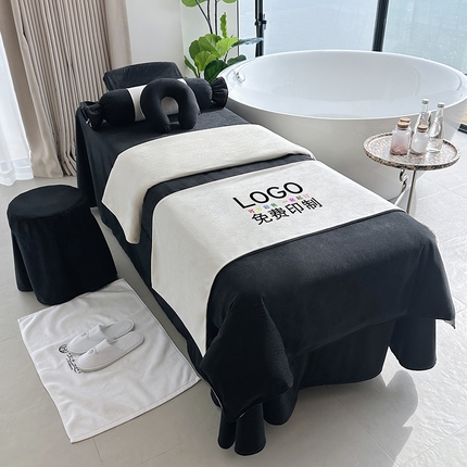 91家纺网 家纺一手货源 找家纺 琪宝阁2025新款唯一系列床罩四件套 黑色