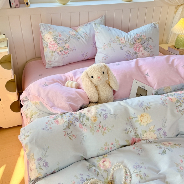 91家纺网 家纺一手货源 找家纺 黑马家居 2025新款全棉喷气13070印花单被套 秘境