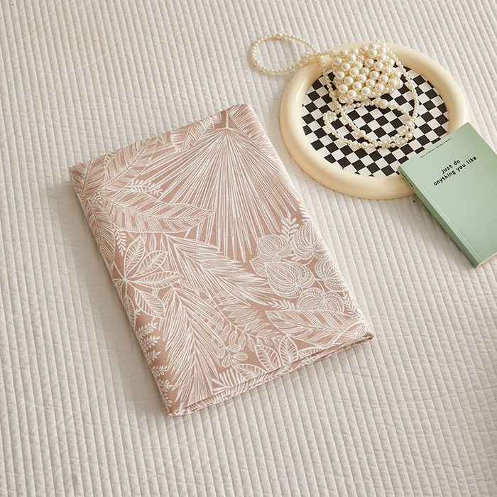 91家纺网 家纺一手货源 找家纺 怡家居 2025新款全棉老粗布床单床笠三件套 染心-咖