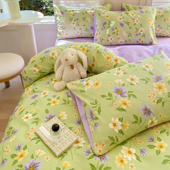 91家纺网 家纺一手货源 找家纺 黑马家居 2025新款全棉喷气13070印花单被套 绿野仙踪