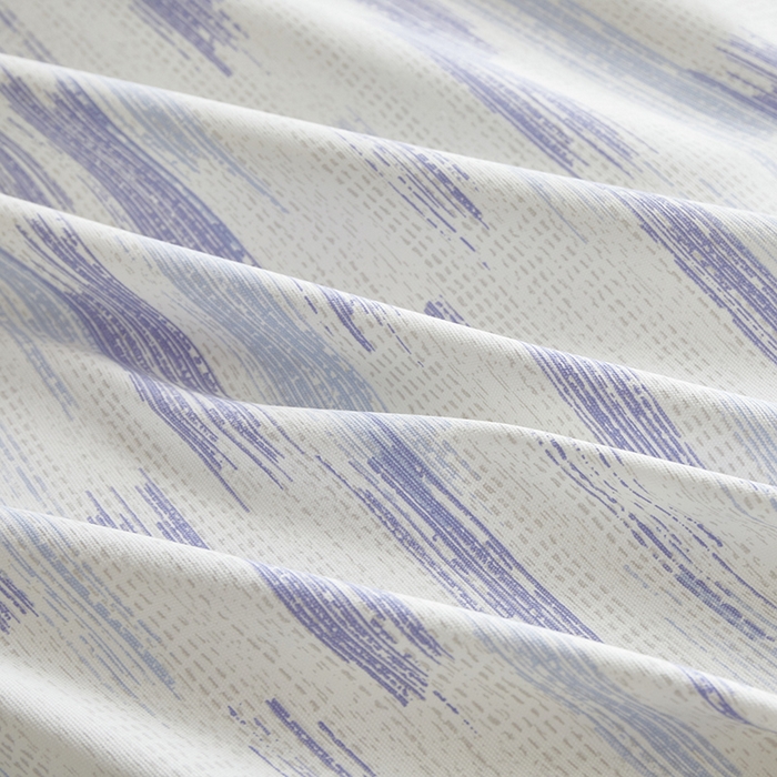 91家纺网 家纺一手货源 找家纺 怡家居 2025新款全棉老粗布床单床笠三件套 时空-蓝