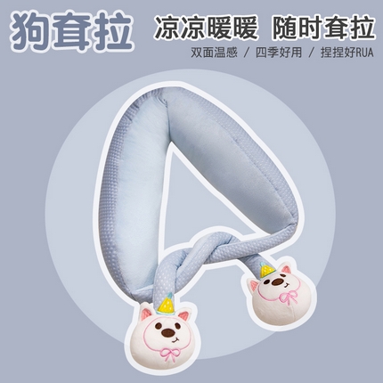 91家纺网 家纺一手货源 找家纺 （总）仟亿莱 2025新款卡通玩偶绑结式颈枕