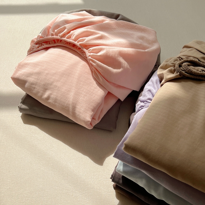 91家纺网 家纺一手货源 找家纺 蜜宿 2025新款A类全棉人字纹床笠（加高） 组合图