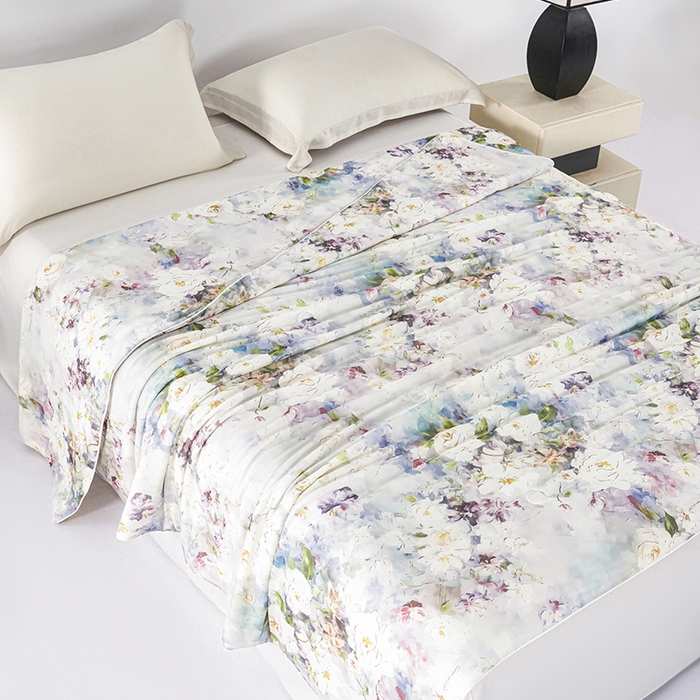 91家纺网 家纺一手货源 找家纺 好老表被业 2025新款亲肤舒适3D印花凉感丝夏被夏凉被空调被 仙境