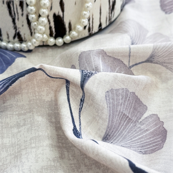 91家纺网 家纺一手货源 找家纺 宏羽纺家纺 2025年高支高密大版数码印花春夏新品 叶意浓