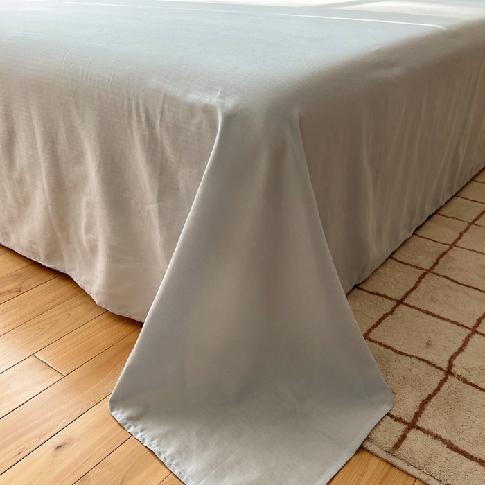 91家纺网 家纺一手货源 找家纺 蜜宿 2025新款A类全棉人字纹床单 床单：樱兰