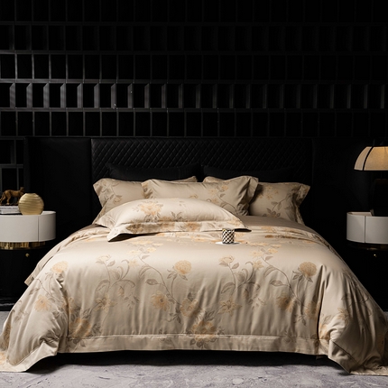 2025新款全棉色织大提花系列双拼系列四件套 绿野仙踪