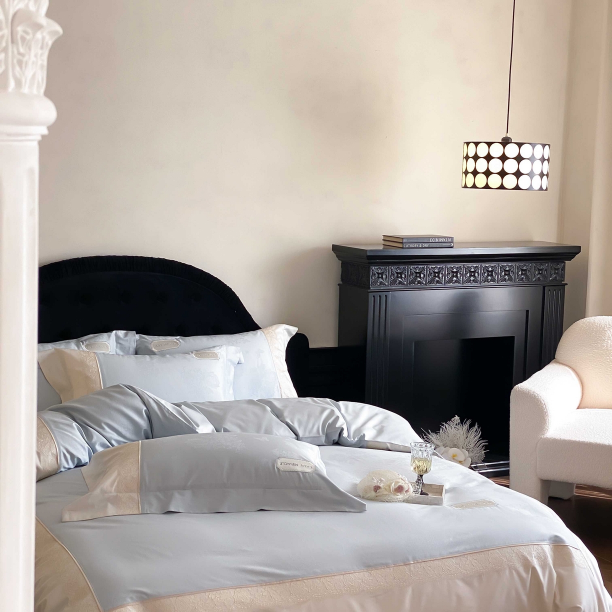 91家纺网 家纺一手货源 找家纺 （总）2025新款高支数提花绣花四件套-“伊莎贝尔”系列