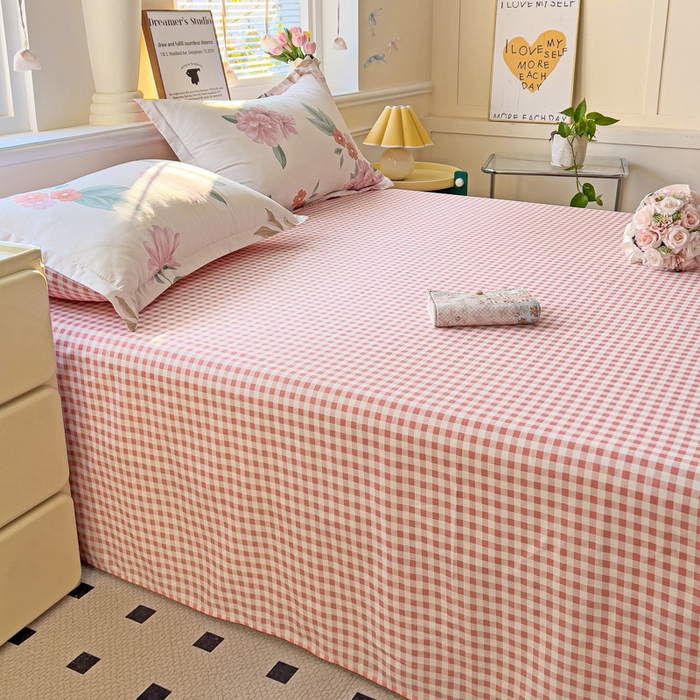 91家纺网 家纺一手货源 找家纺 依庭 2025新款全棉印花花卉款四件套单品系列-单床单 抒情花季