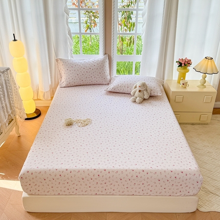 91家纺网 家纺一手货源 找家纺 （总）2025新款老粗布三件套-床笠款