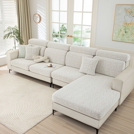 91家纺网 家纺一手货源 找家纺 沐沐家纺 2026新款星宿沙发笠 咖色