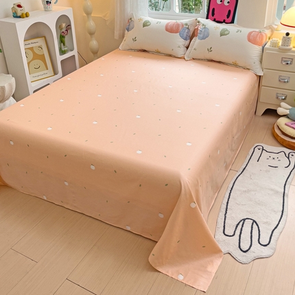 91家纺网 家纺一手货源 找家纺 （总）依庭 2025新款全棉印花花卉款四件套单品系列-单床单