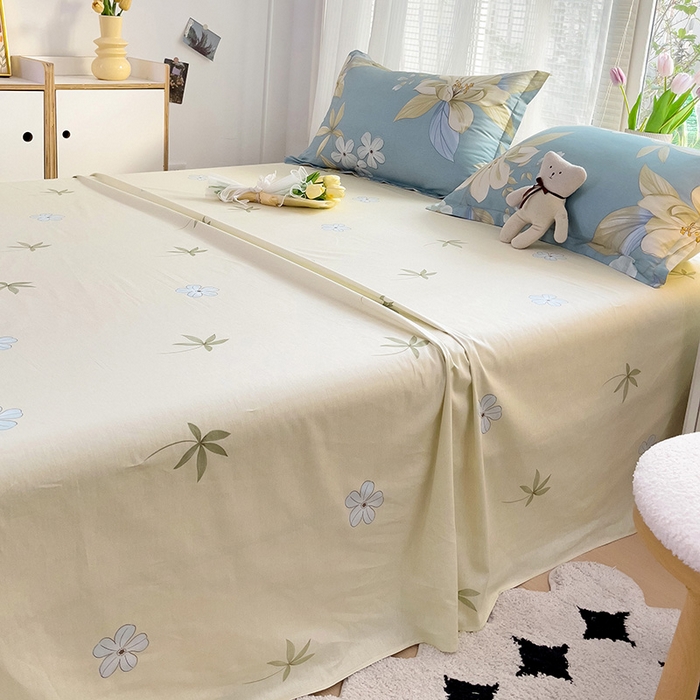 91家纺网 家纺一手货源 找家纺 依庭 2025新款全棉印花花卉款四件套单品系列-单床单 雅韵花香