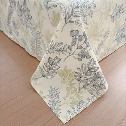 吉象家纺 2025新款老粗布三件套-床单款 仙草