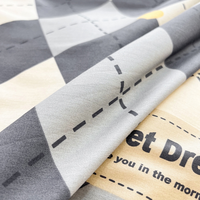 91家纺网 家纺一手货源 找家纺 依庭 2025新款全棉印花花卉款四件套单品系列-单被套 格韵空间