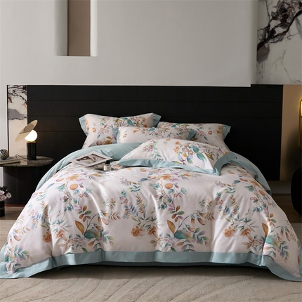 91家纺网 家纺一手货源 找家纺 （总）宏羽纺家纺 2025年高支高密大版数码印花春夏新品