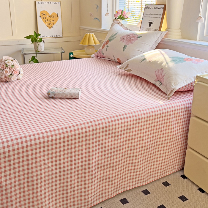 91家纺网 家纺一手货源 找家纺 依庭 2025新款全棉印花花卉款四件套单品系列-单床单 抒情花季