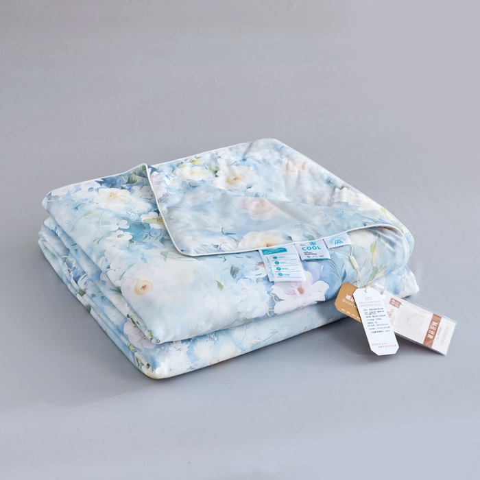 91家纺网 家纺一手货源 找家纺 好老表被业 2025新款亲肤舒适3D印花凉感丝夏被夏凉被空调被 艾维斯