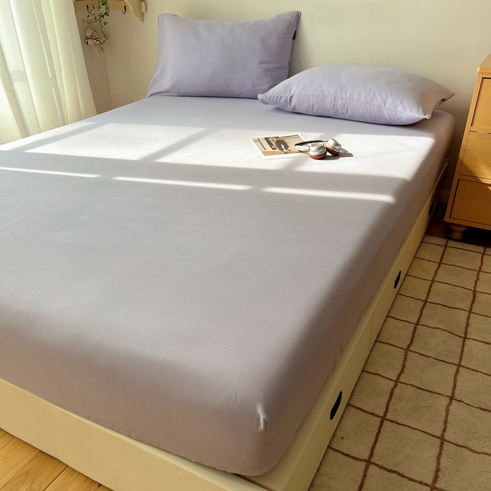 91家纺网 家纺一手货源 找家纺 （总）蜜宿 2025新款A类全棉人字纹床笠（加高）